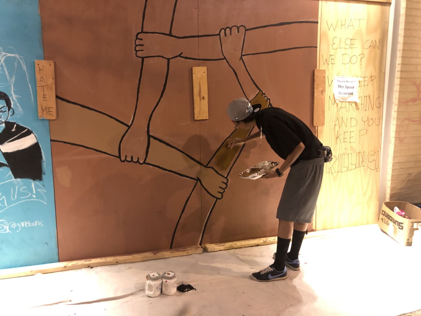 Mural protest 1